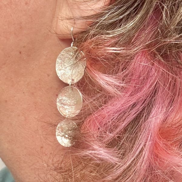 Silver Orb Earrings